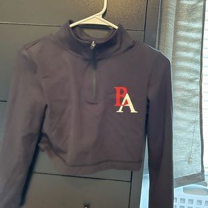 Long sleeve crop zip up
